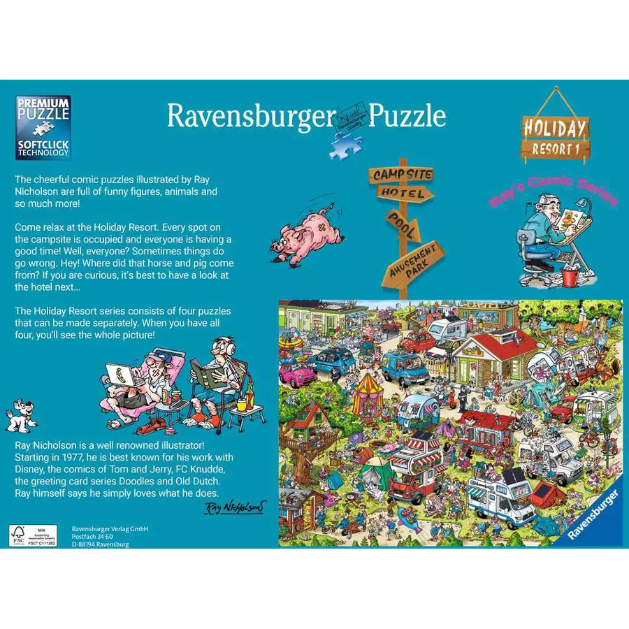 Ravensburger Holiday Resort 1 - The Campsite bunt