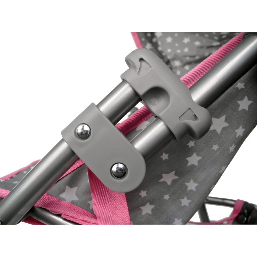 knorr toys® Puppenbuggy Liba - Star grey grau