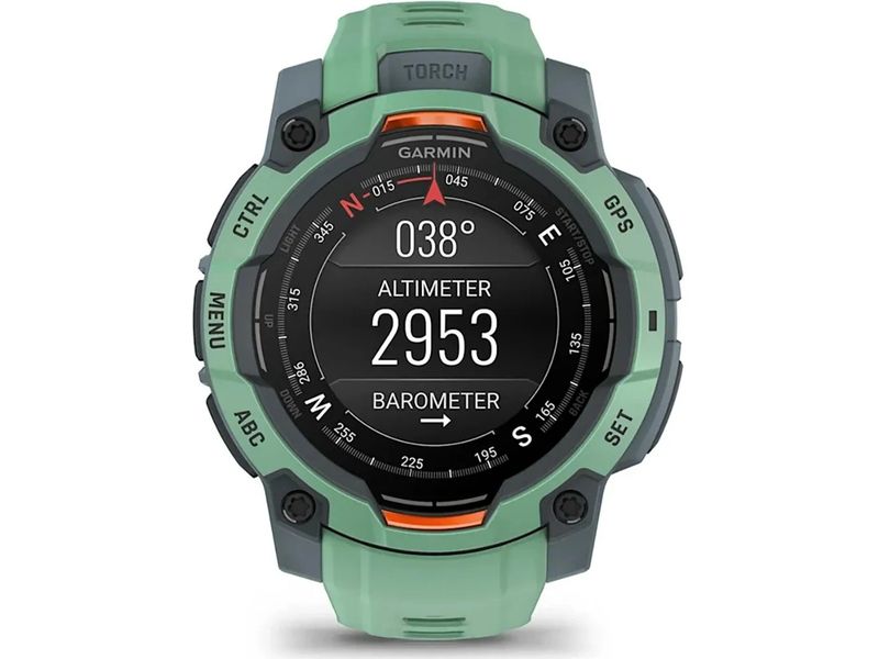 GARMIN Sportuhr Instinct 3 Twilight/Neo Tropic 45 mm Multisportuhr für In- und Outdoor mit Silikon-Wechselarmband 22 mm