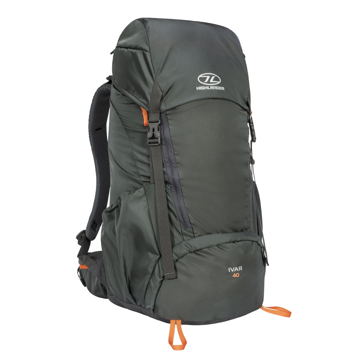 Highlander ivar 40l heren rugzak - grey