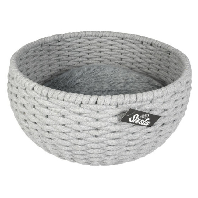 Panier pour chat et chien de petite taille en corde de coton