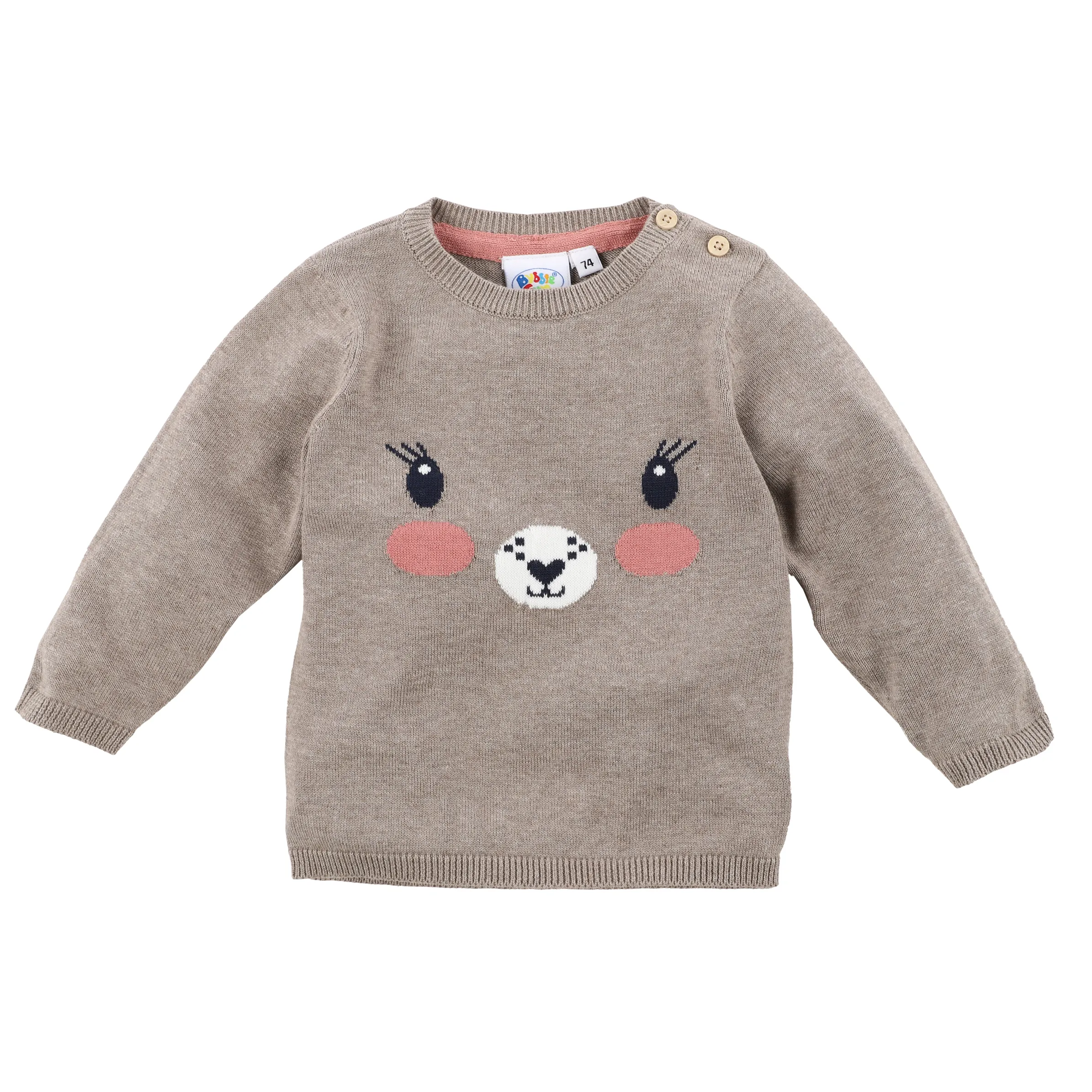 Baby Mädchen Strickpullover mit Stickerei