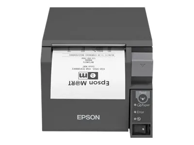 Epson TM T70II - Kvitteringsprinter - termisk linje - Rulle (8 cm) - 180 dpi - op til 250 mm/sek. - USB 2.0, seriel - skærer - mørkegrå