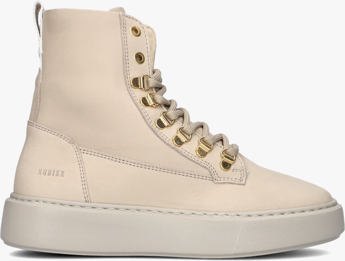 NUBIKK beige nubikk hoge sneaker vince dunya fur