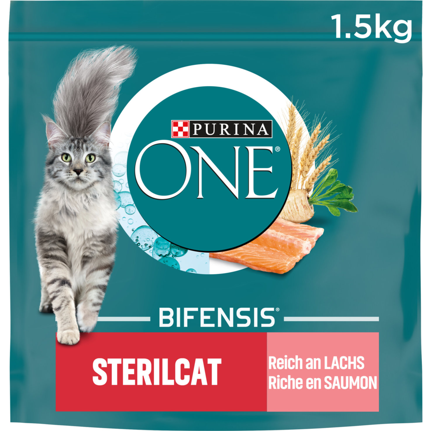 Purina ONE Sterilcat Trocken-Katzenfutter Lachs & Weizen