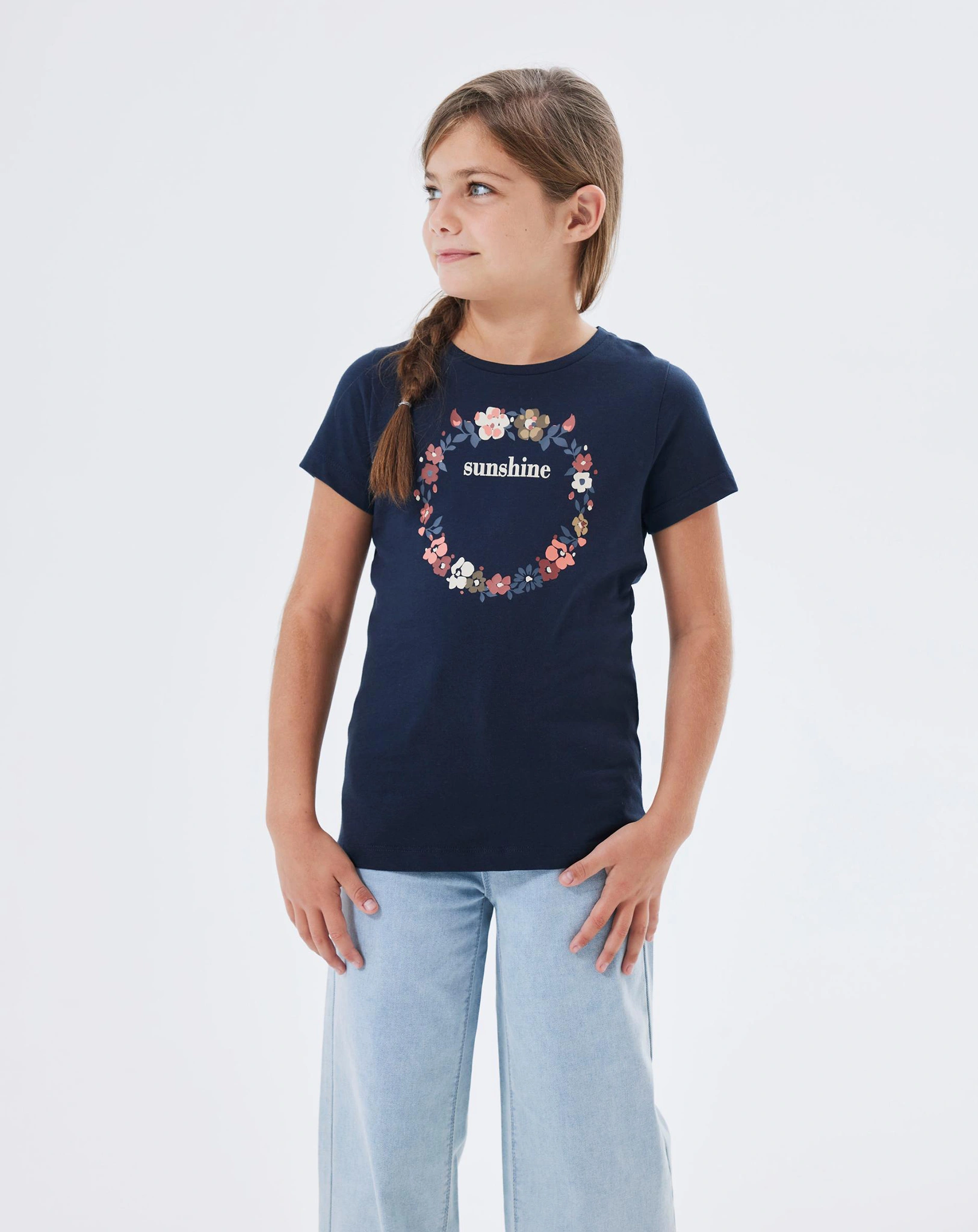 T-Shirt NKFNOSTER SUNSHINE in dark sapphire