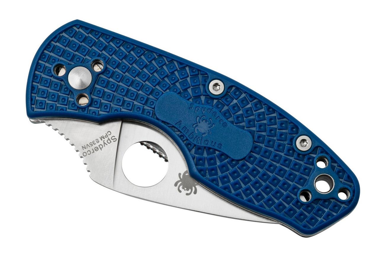 Spyderco Ambitious Lightweight C148PBL, CPM S35VN, blauw, zakmes