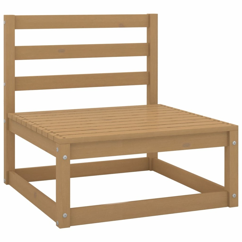 Salon de jardin meuble d'extérieur ensemble de mobilier 8 pièces avec coussins bois de pin massif