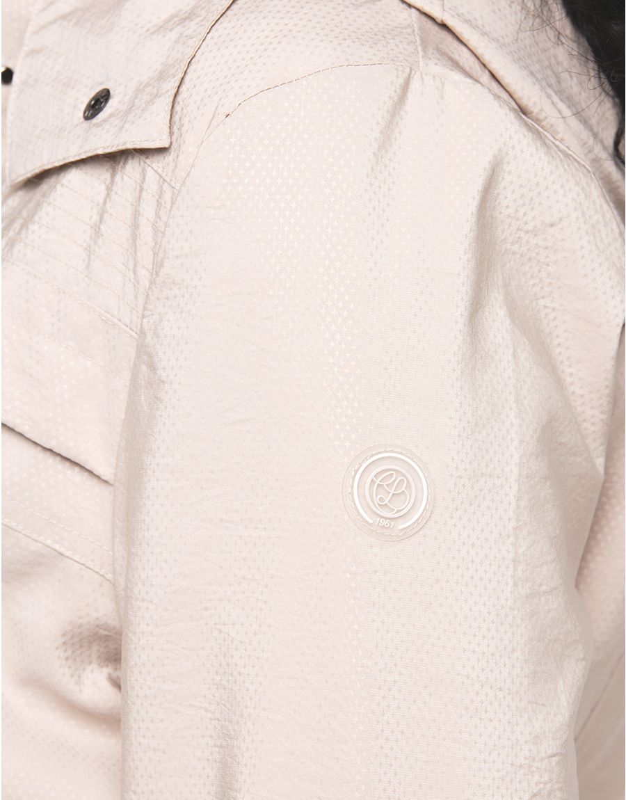 Parka mi-longue beige