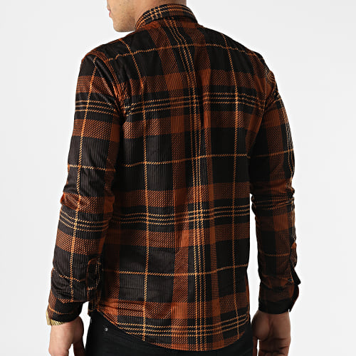 Chemise Manches Longues A Carreaux Y-3560-04 Camel Noir