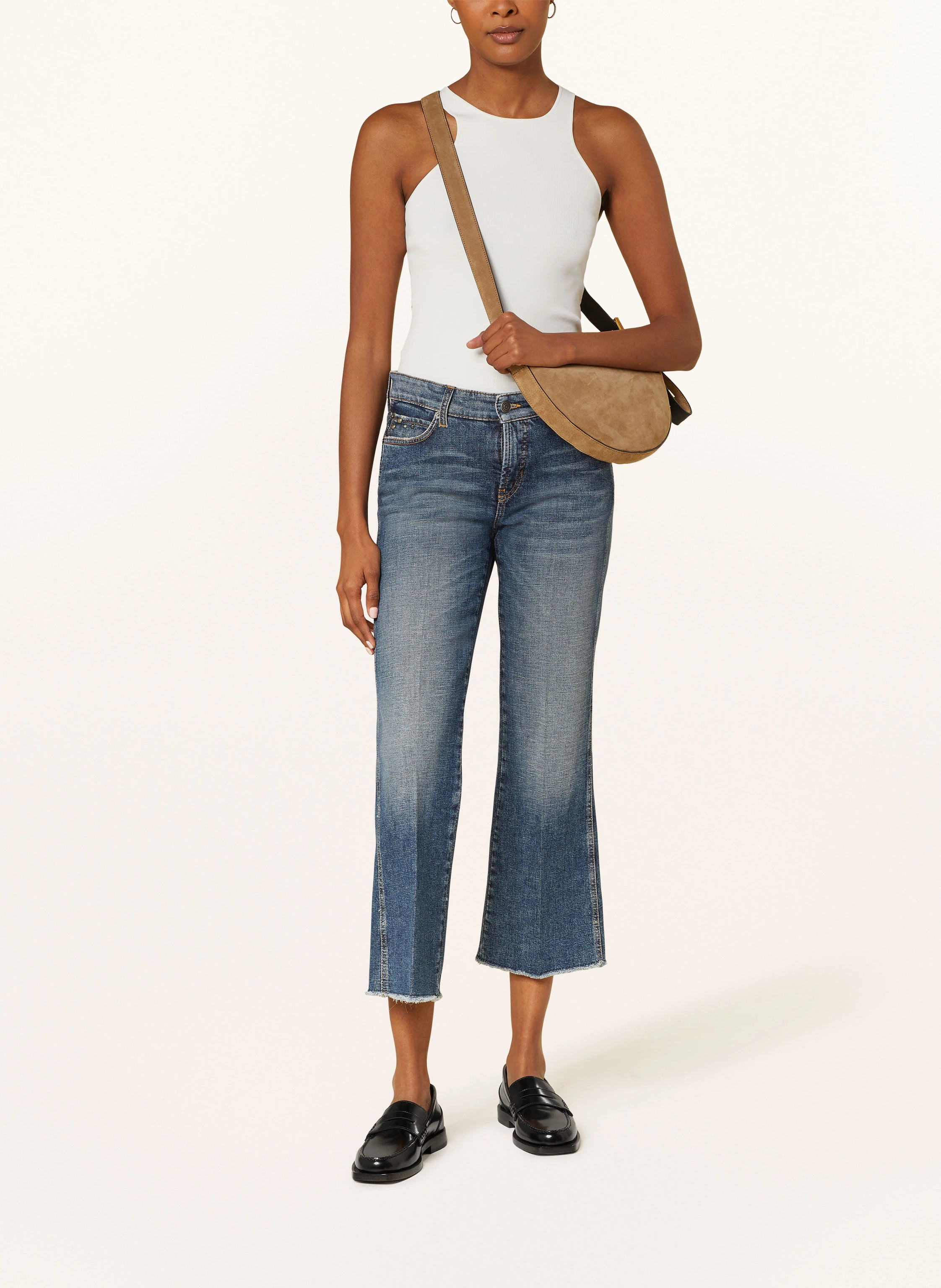 CAMBIO 7/8-Jeans FRANCESCA mit Nieten