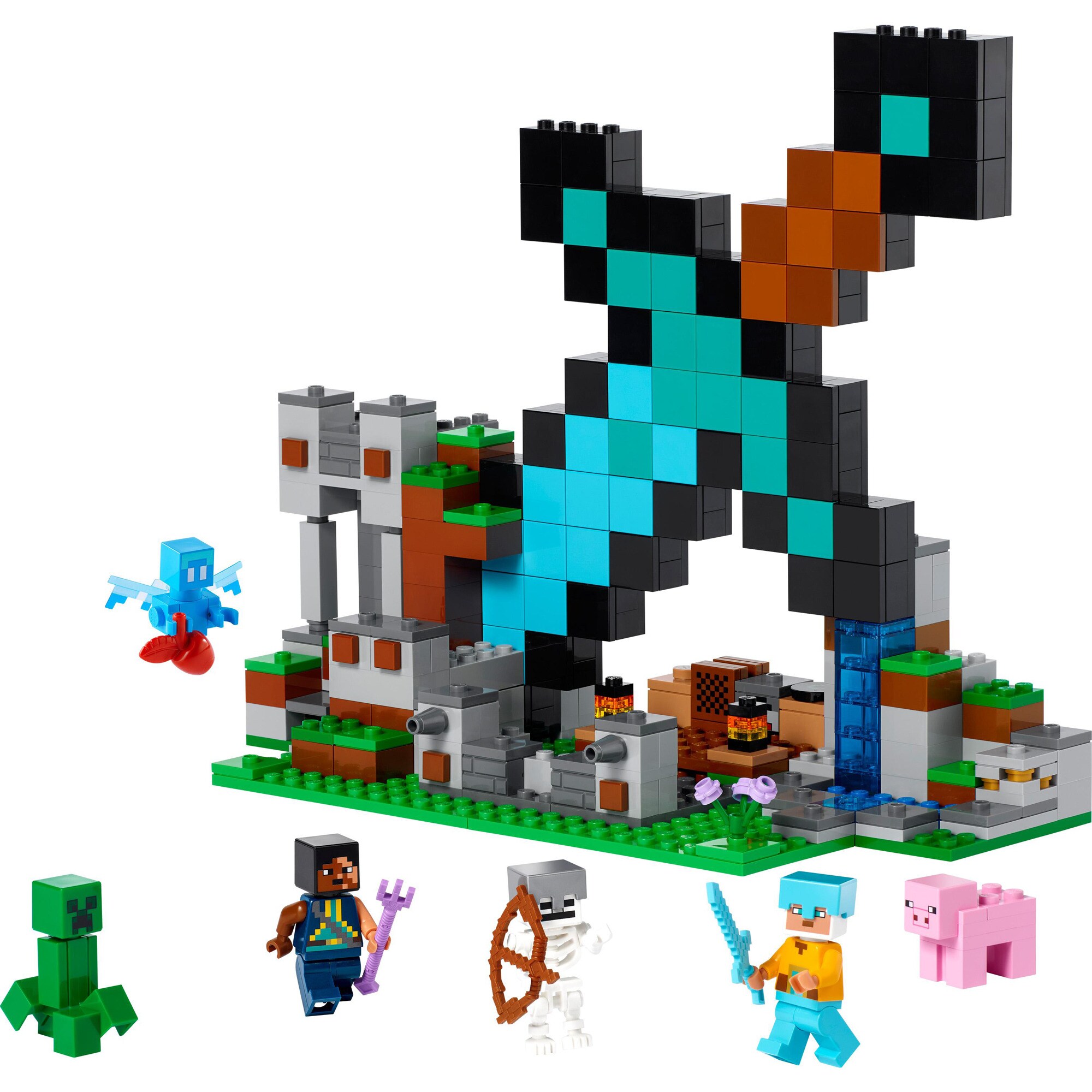 LEGO Konstruktionsspielzeug Minecraft Der Schwert-Außenposten