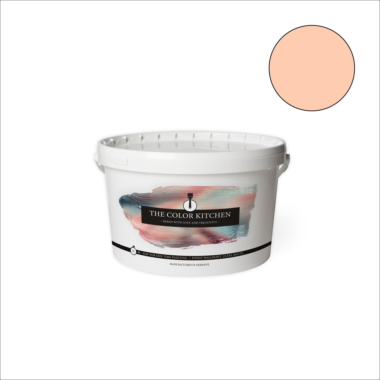 The Color Kitchen Wandfarbe Honeydew Melon - rosa matt - 5 Liter