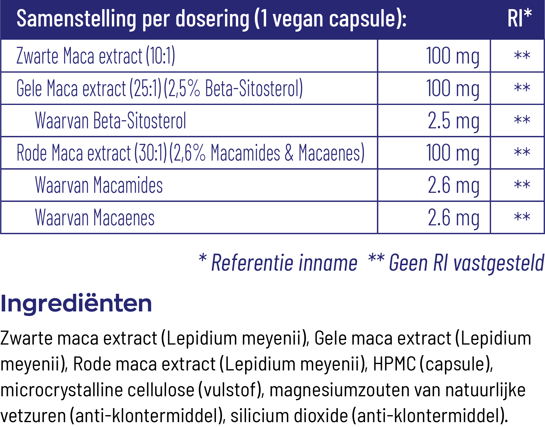 Vitakruid Maca Complex (90 vega capsules)