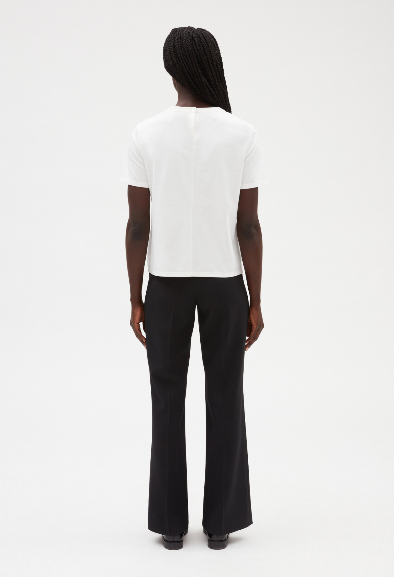 T-shirt festonne blanc