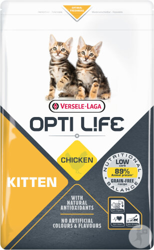 Opti Life Kitten Alimentation Chats Au Poulet Sachet 2,5kg