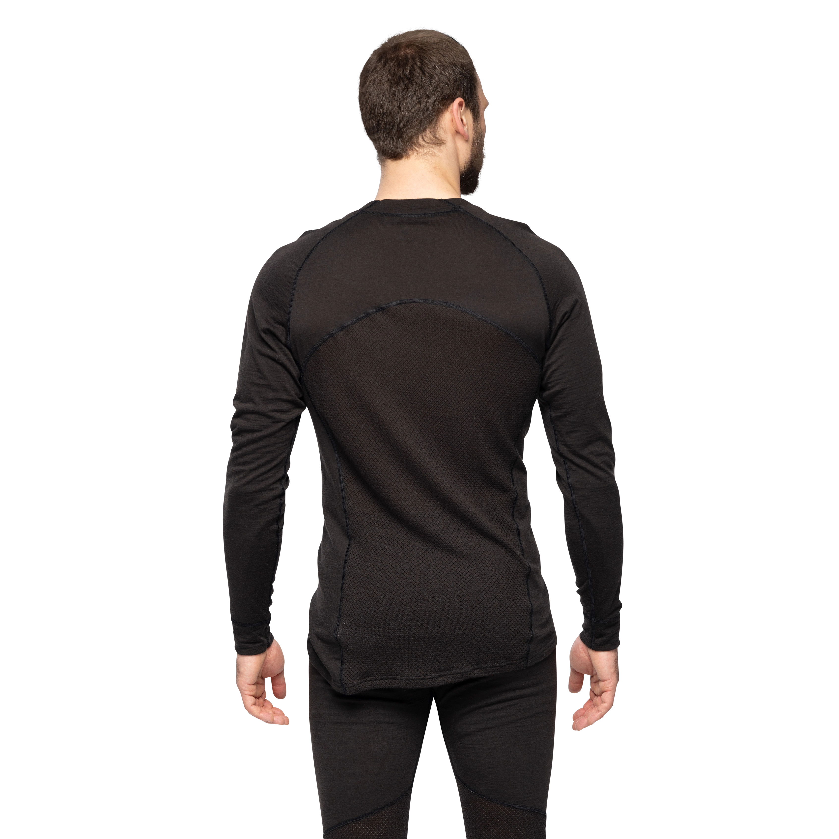 Inner:Pure Merino Long Sleeve Men Black