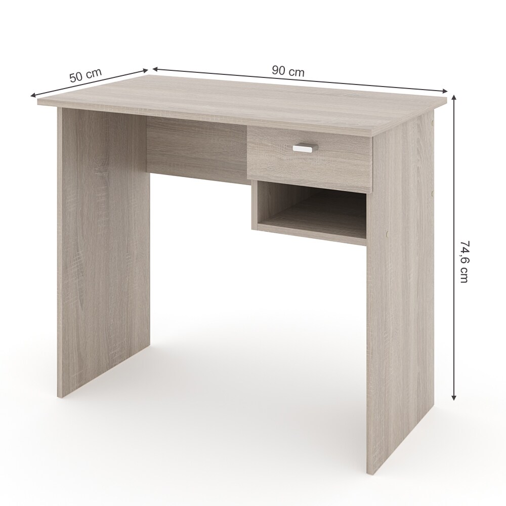 VICCO Schreibtisch COLIN Sonoma Eiche Arbeitstisch Bürotisch Regal PC Tisch