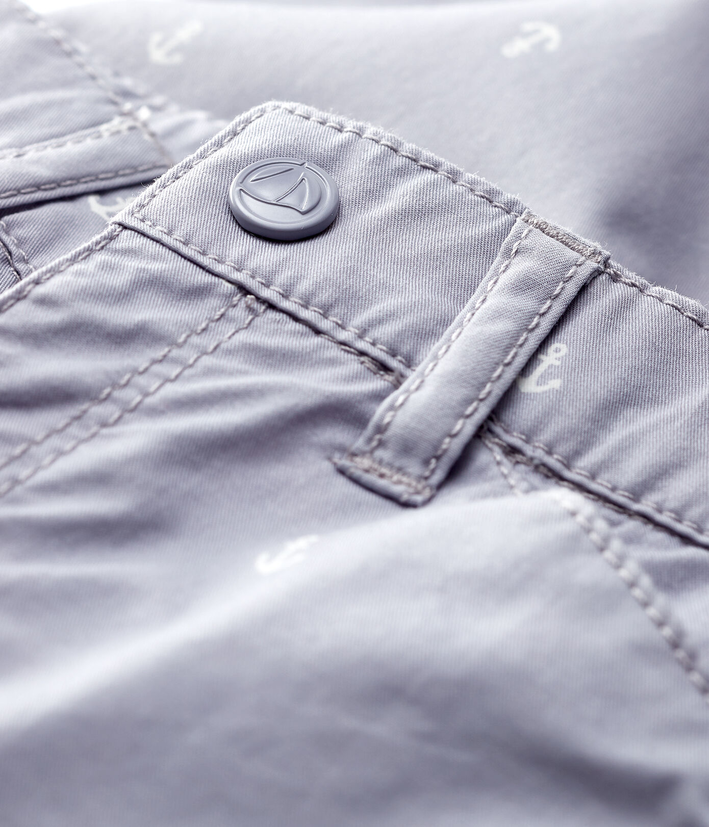 Pantalon en twill en brodé bébé garçon