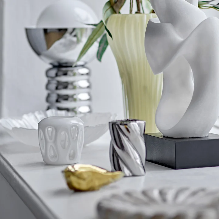 Bloomingville - Silvia Kerzenhalter, silber (2er Set)