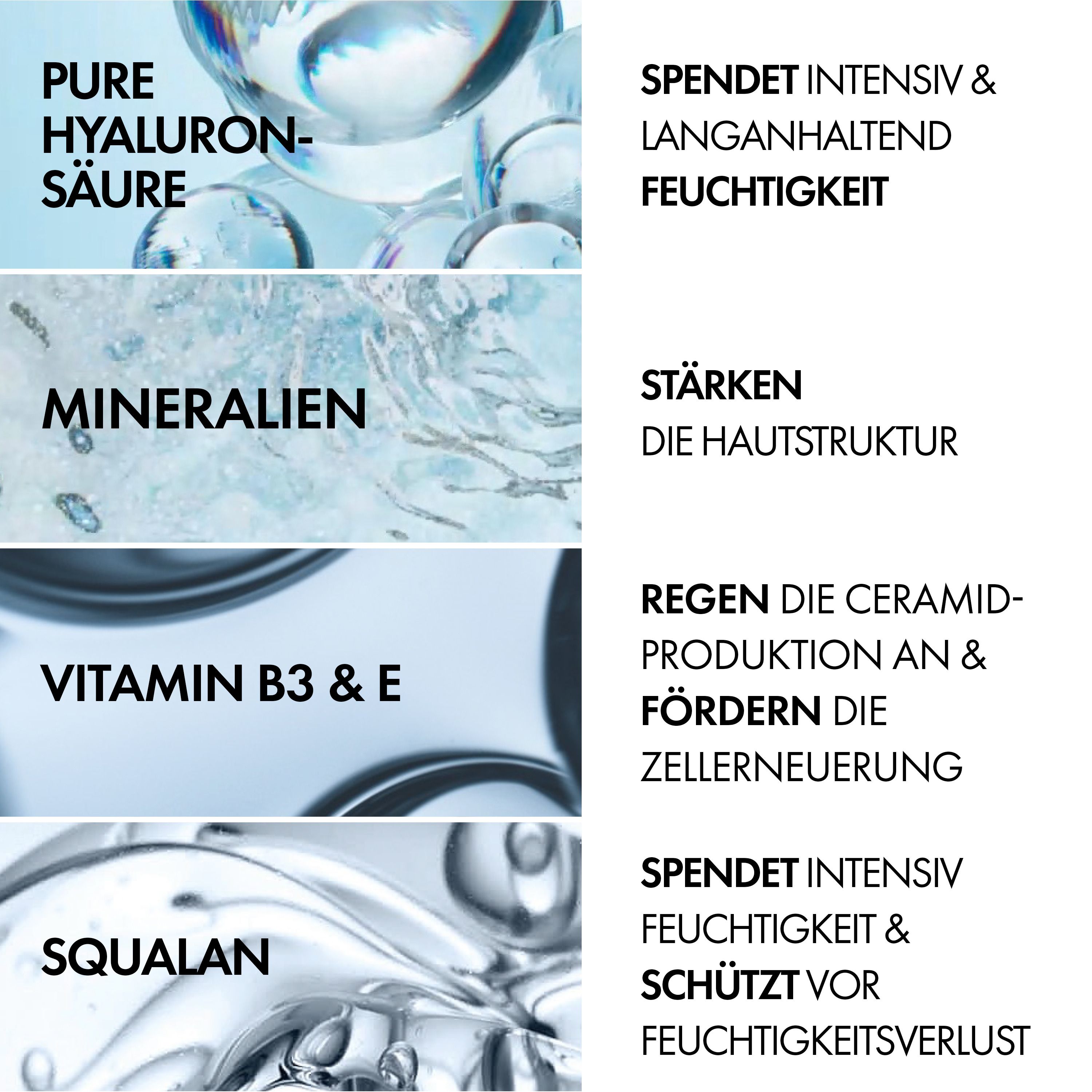 Vichy Minéral 89 72H Feuchtigkeits-Boost Creme für normale Haut. Mit Mineralien, langkettiger Hyaluronsäure, Niacinamid (B3) und Squalan + Mineral 89 72h Cream 15ml GRATIS