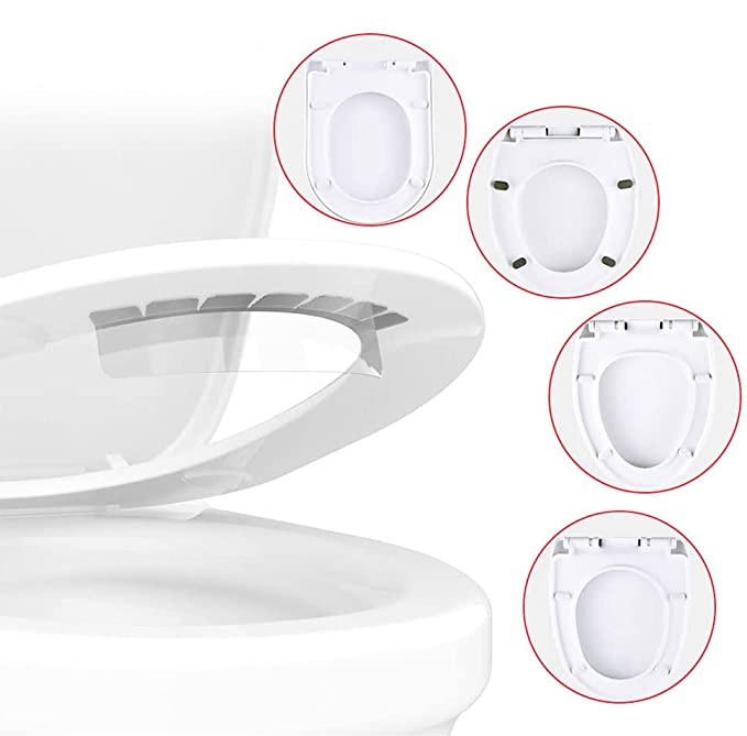 Selbstklebende Toiletten Pinkel Schutz WC Töpfchentraining Spritzschutz - Transparent