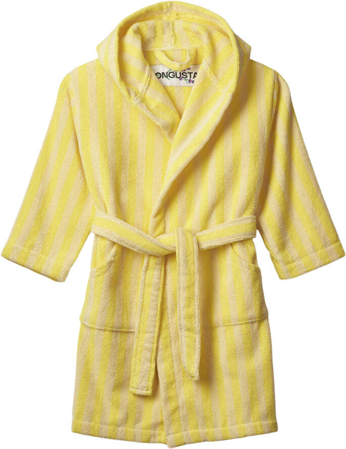 Bongusta Naram Kids Bathrobe Pristine & neon yellow