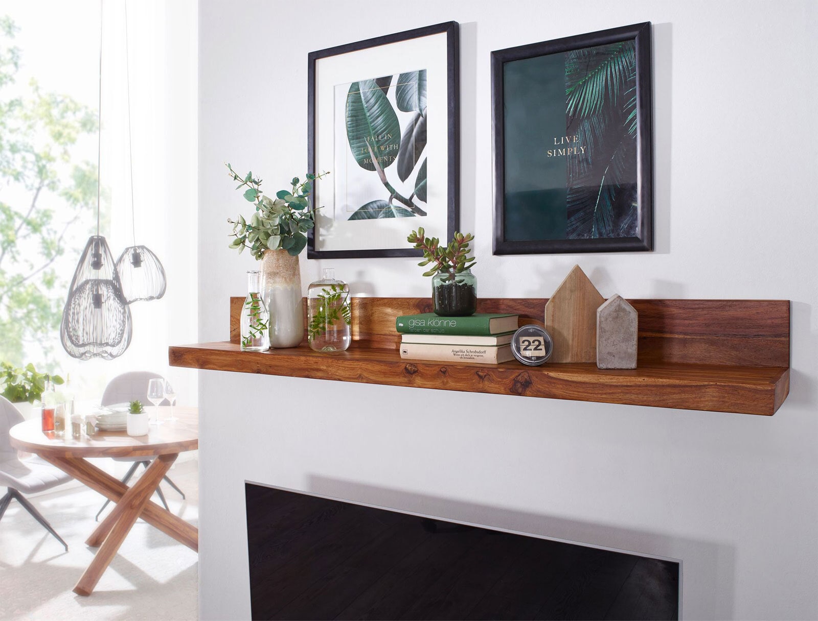 Wandboard Tarma Massivholz Sheesham 110 cm