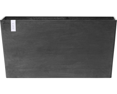 Ecopots Paris plantenbak met wielen, kunststof, 100 x 40 x 50 cm, donkergrijs