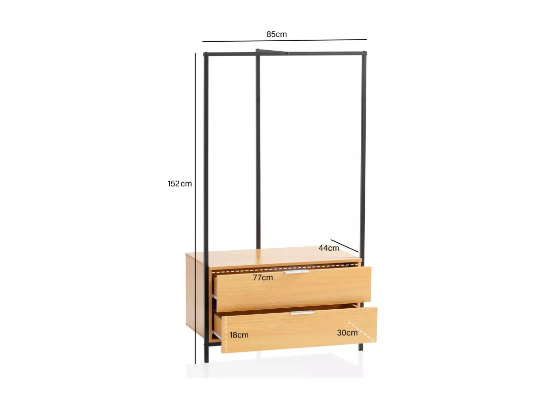 Armoire de Couloir Décor Chêne 152x85x44 cm Armoire Chaussures Vestes