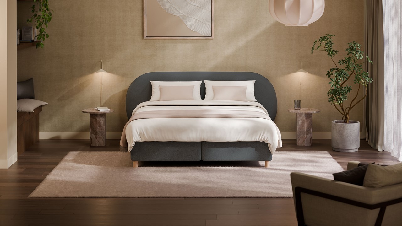 Boxspring Flow - Warm wool anthracite