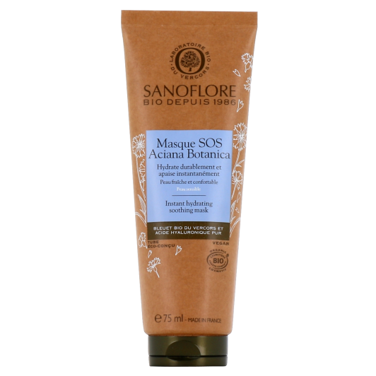 Masque SOS hydratant apaisant Bio Aciana Botanica Sanoflore - Peaux sensibles