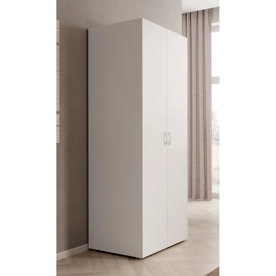 Meubella - Kledingkast Bernd - Wit - 74 cm