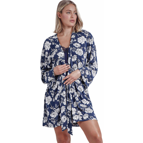 Admas - Bata Navy Flowers Azul
