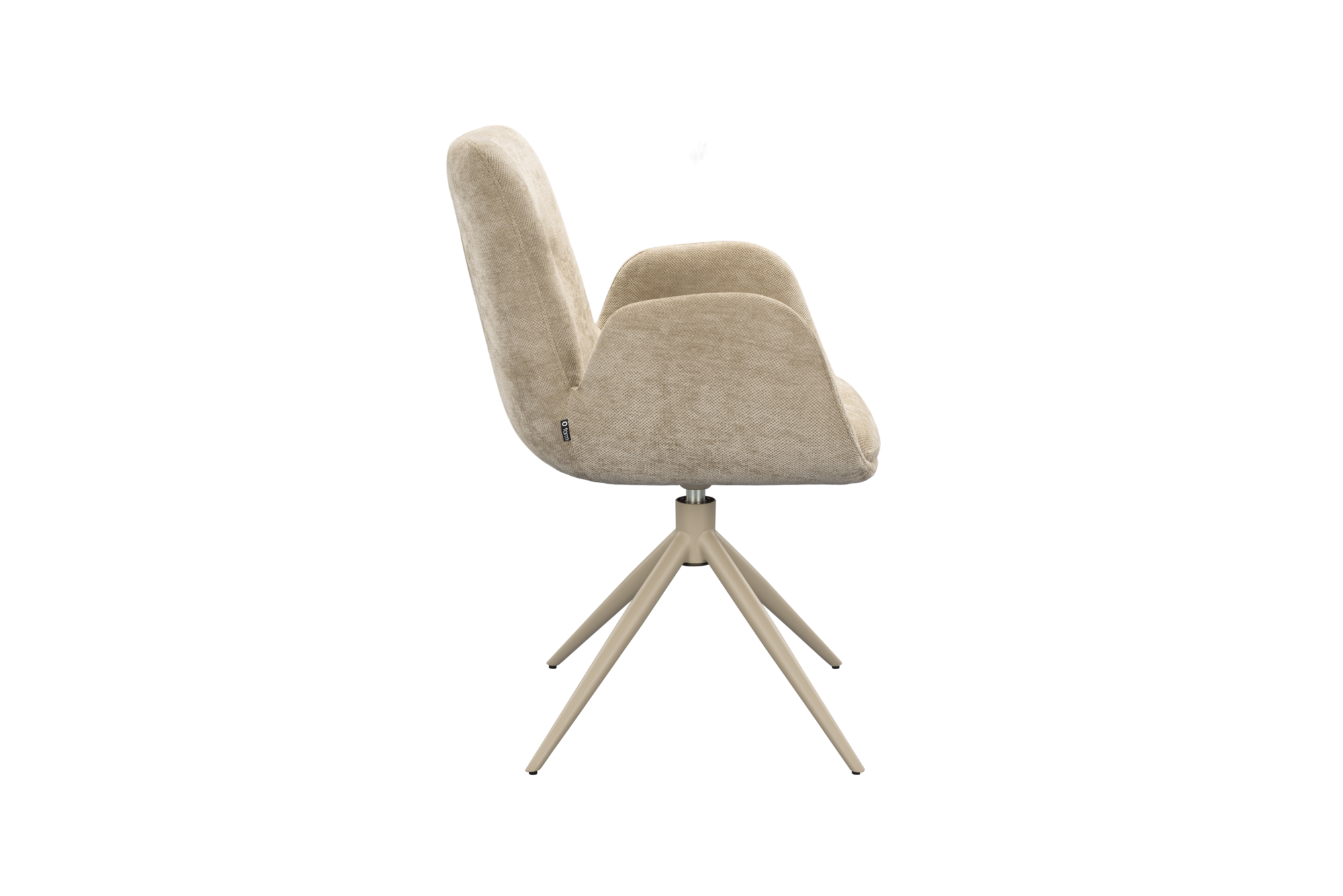 Pinguin draaistoel taupe