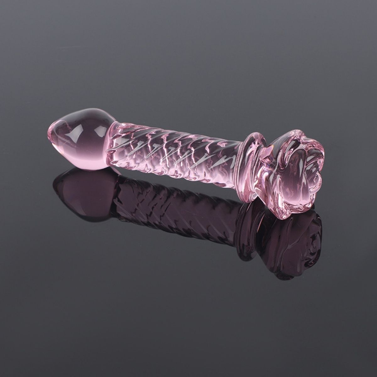 Crystal Rose Glass Wand