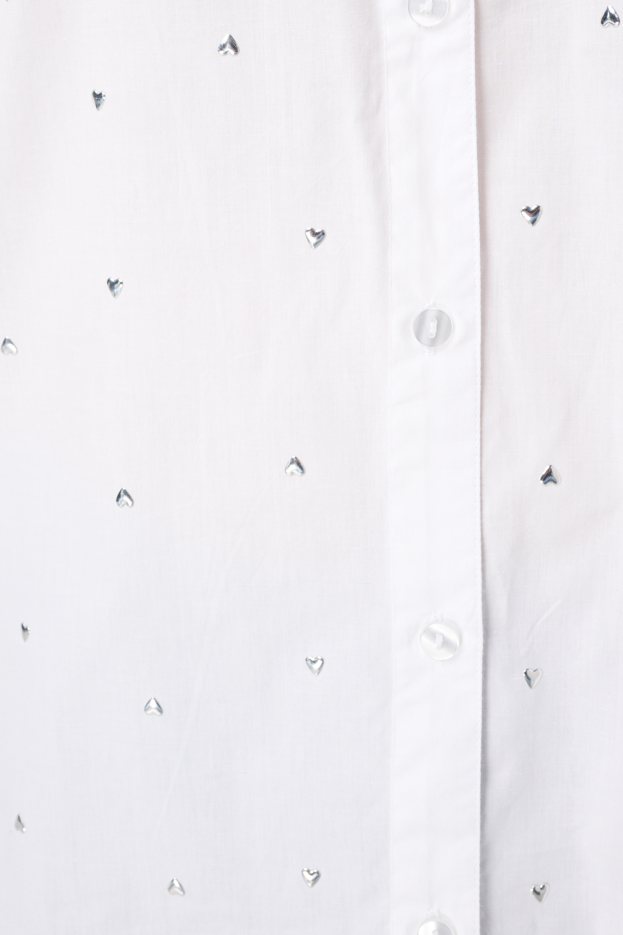 Blouse met studs Gebroken wit