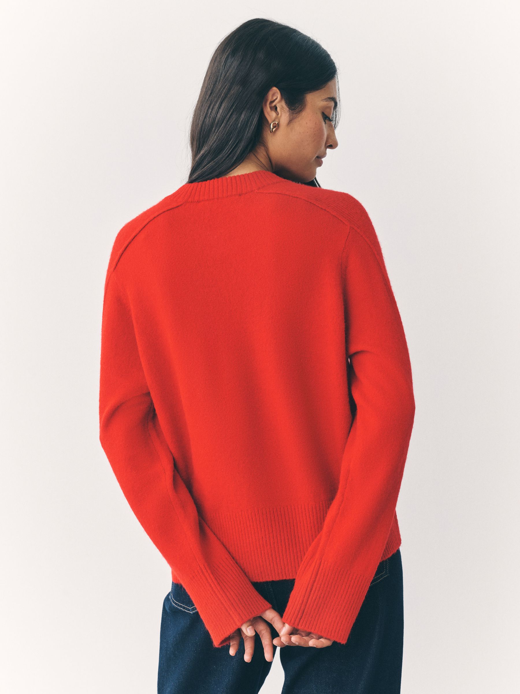 Rood - Knitted Jumper With Wool