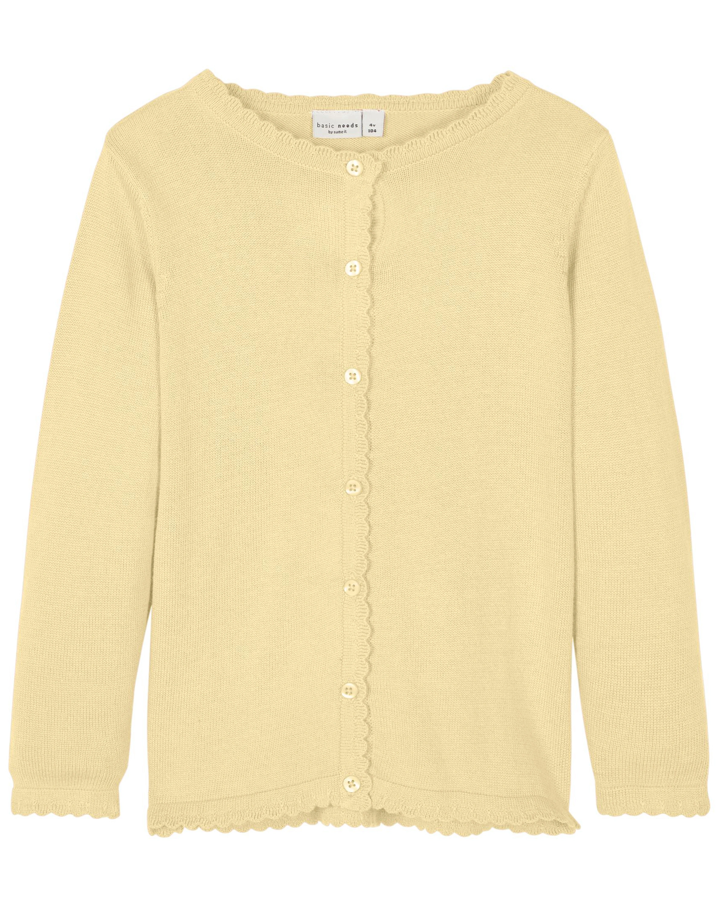 Strickjacke NMFVAMONE in double cream
