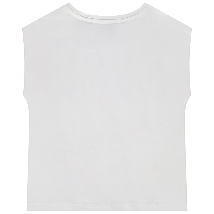 T-shirt manches courtes motif en cording pour fille