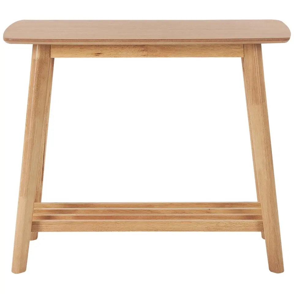 TULARE - Consoletafel - Lichte houtkleur - Rubberhout