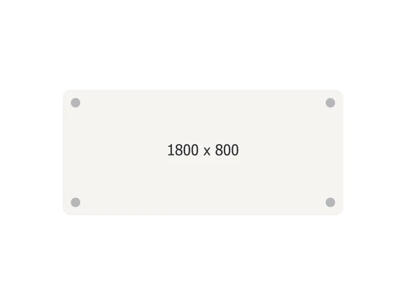 Skrivebord DNA 1800x800mm lys grå bordplade