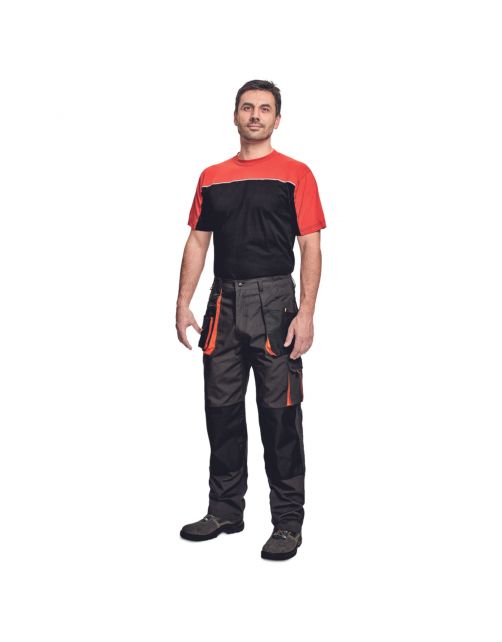 Cerva Werkbroek Emerton Antraciet&Oranje - Werkkleding