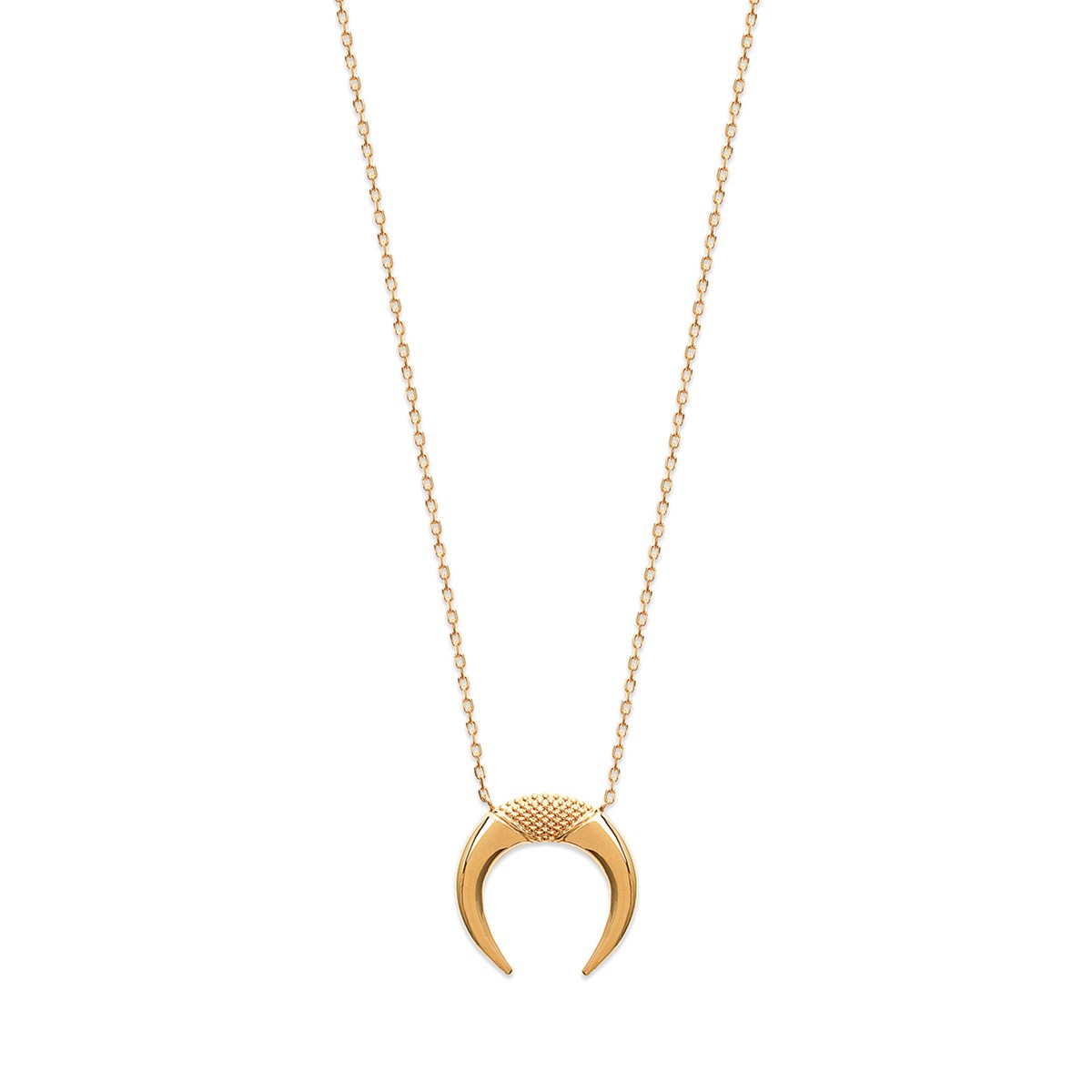 Collier argent ou plaqué or pour femme CORNE - Lorenzo R
