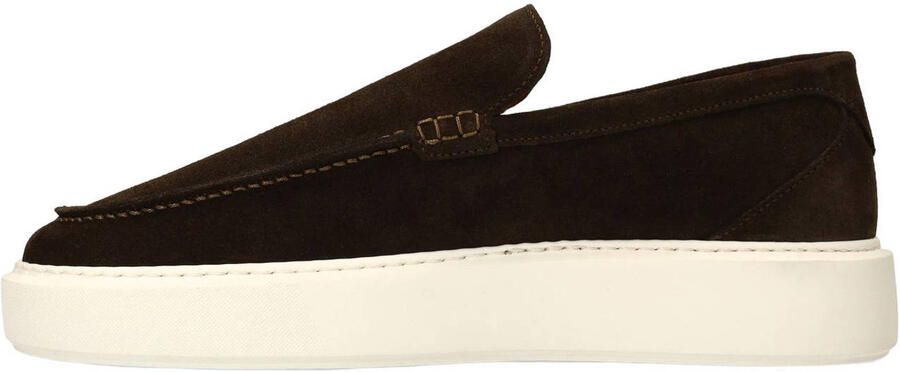 Manfield Heren Bruine suède loafers
