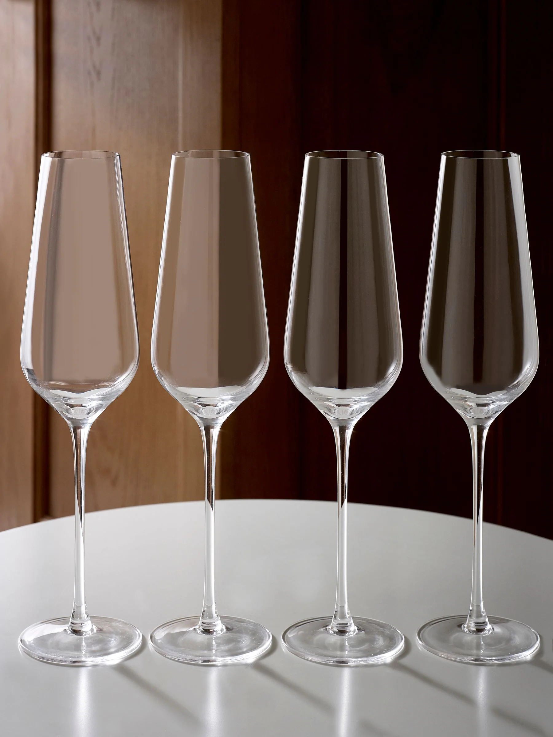 Set van 4 kristallen Belgravia flûtes