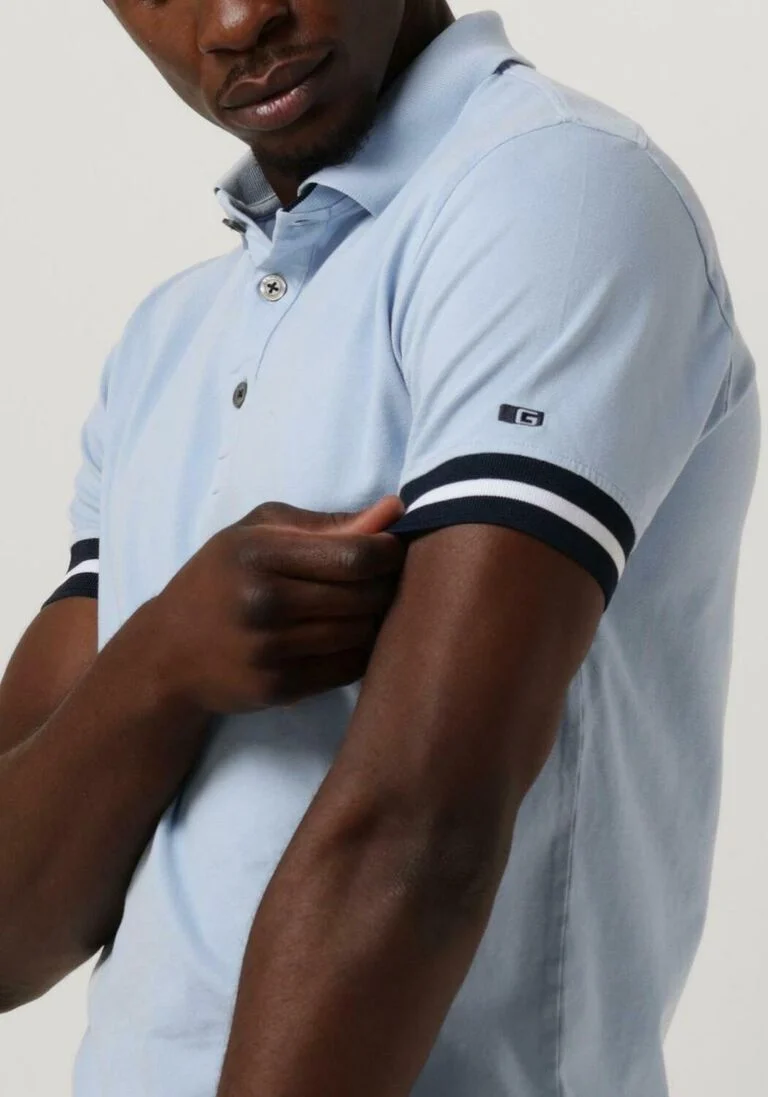 GENTI lichtblauwe genti polo j7006-1212