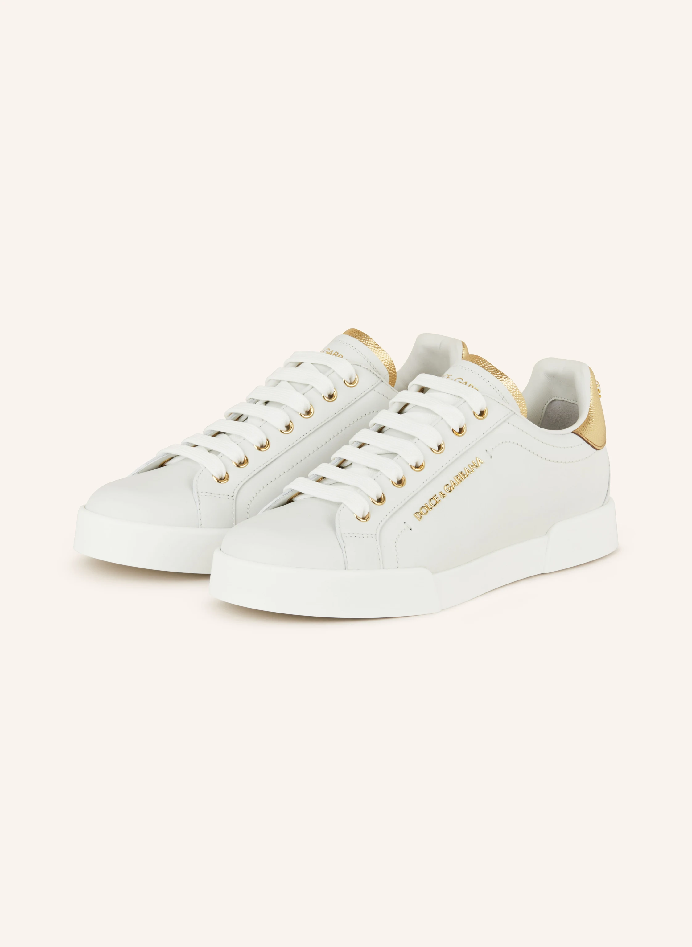 DOLCE & GABBANA Sneaker PORTOFINO mit Schmuckperle