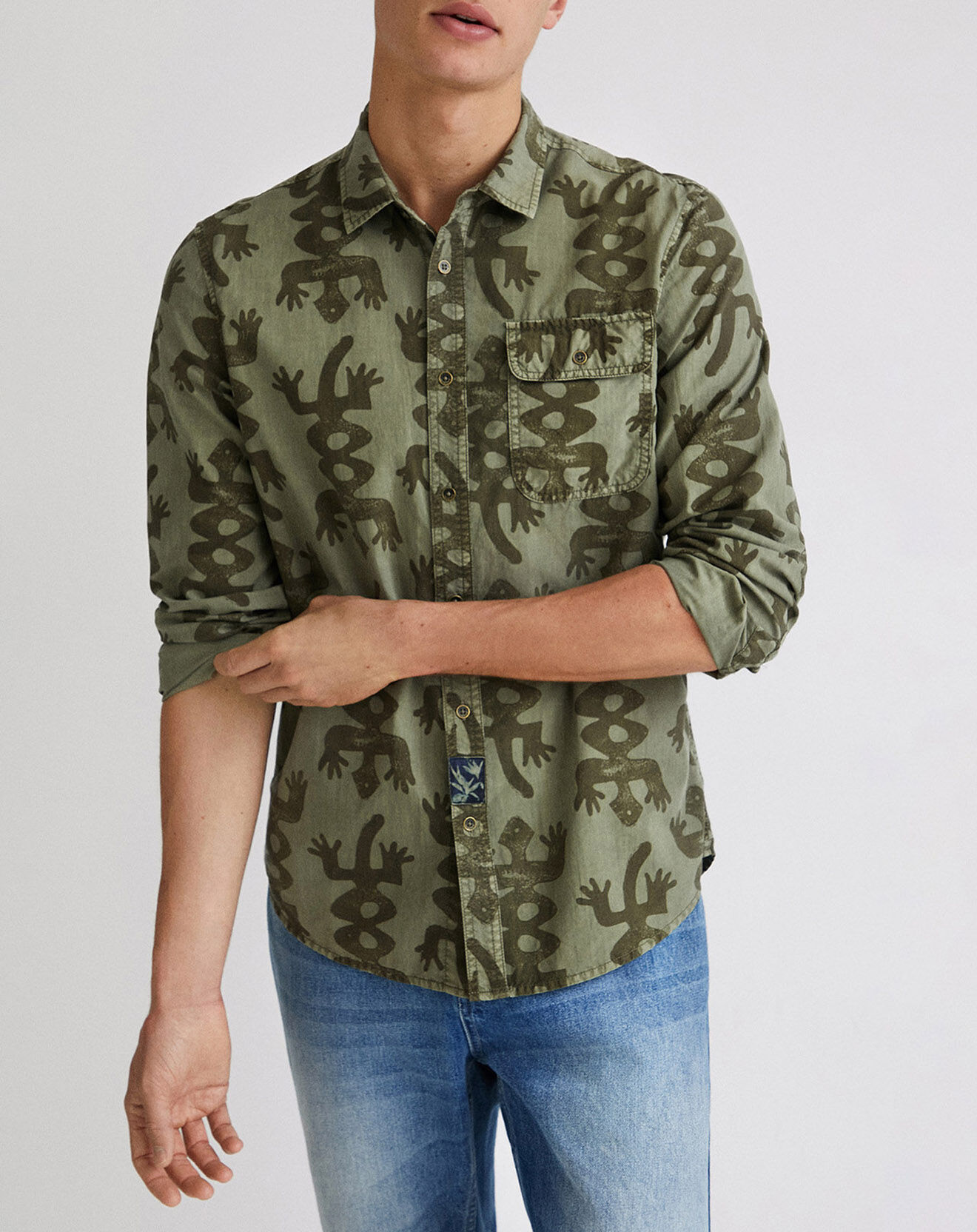 Desigual Chemise ilan vert kaki