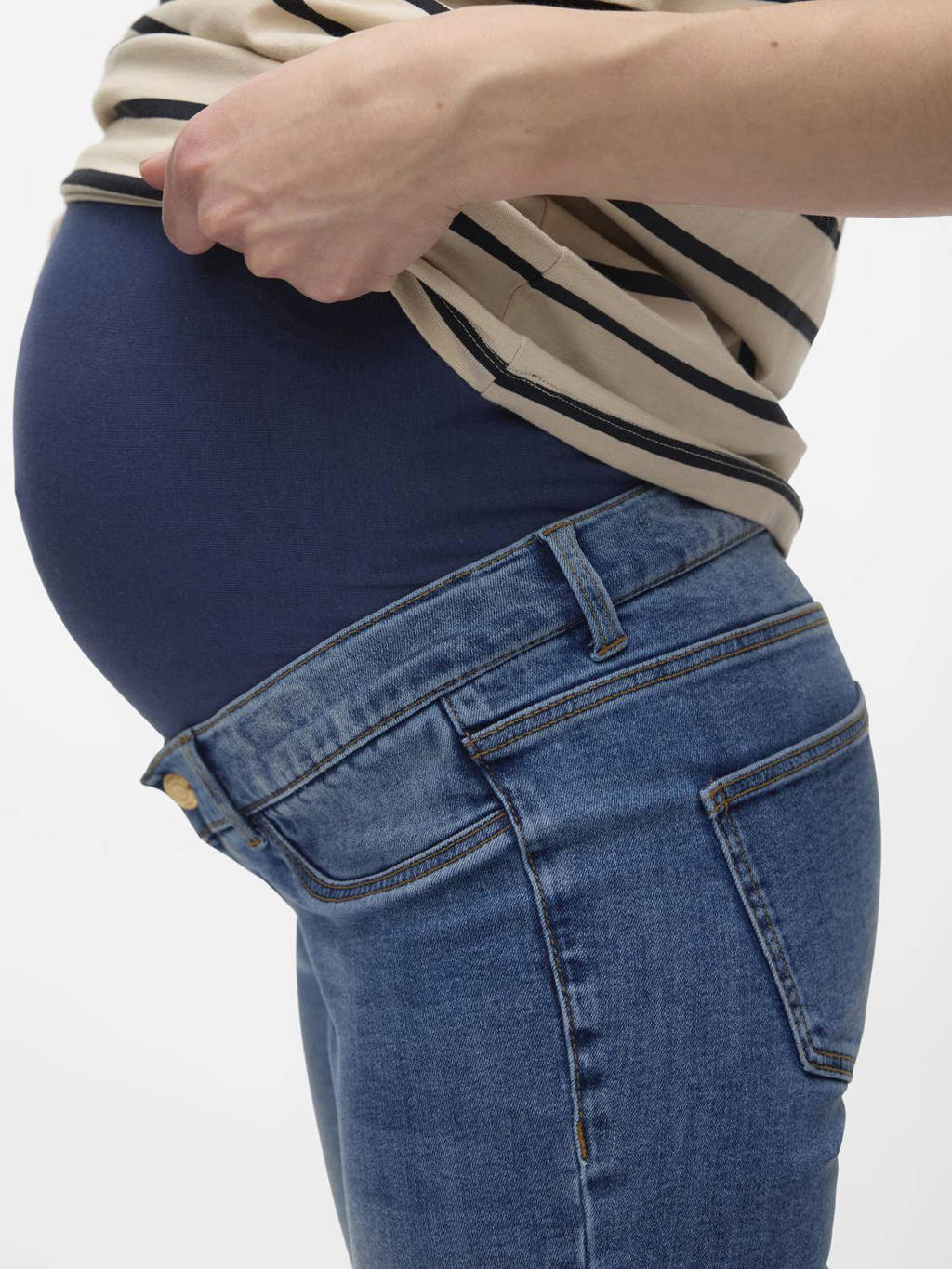 VERO MODA MATERNITY zwangerschaps flared jeans VMMSIGI medium blue denim